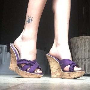 Purple Summer Wedges